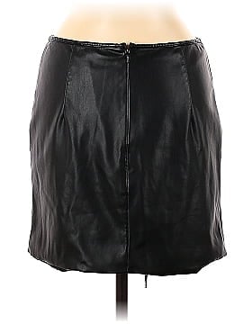 Bardot Strappy Faux Leather Mini Skirt (view 2)