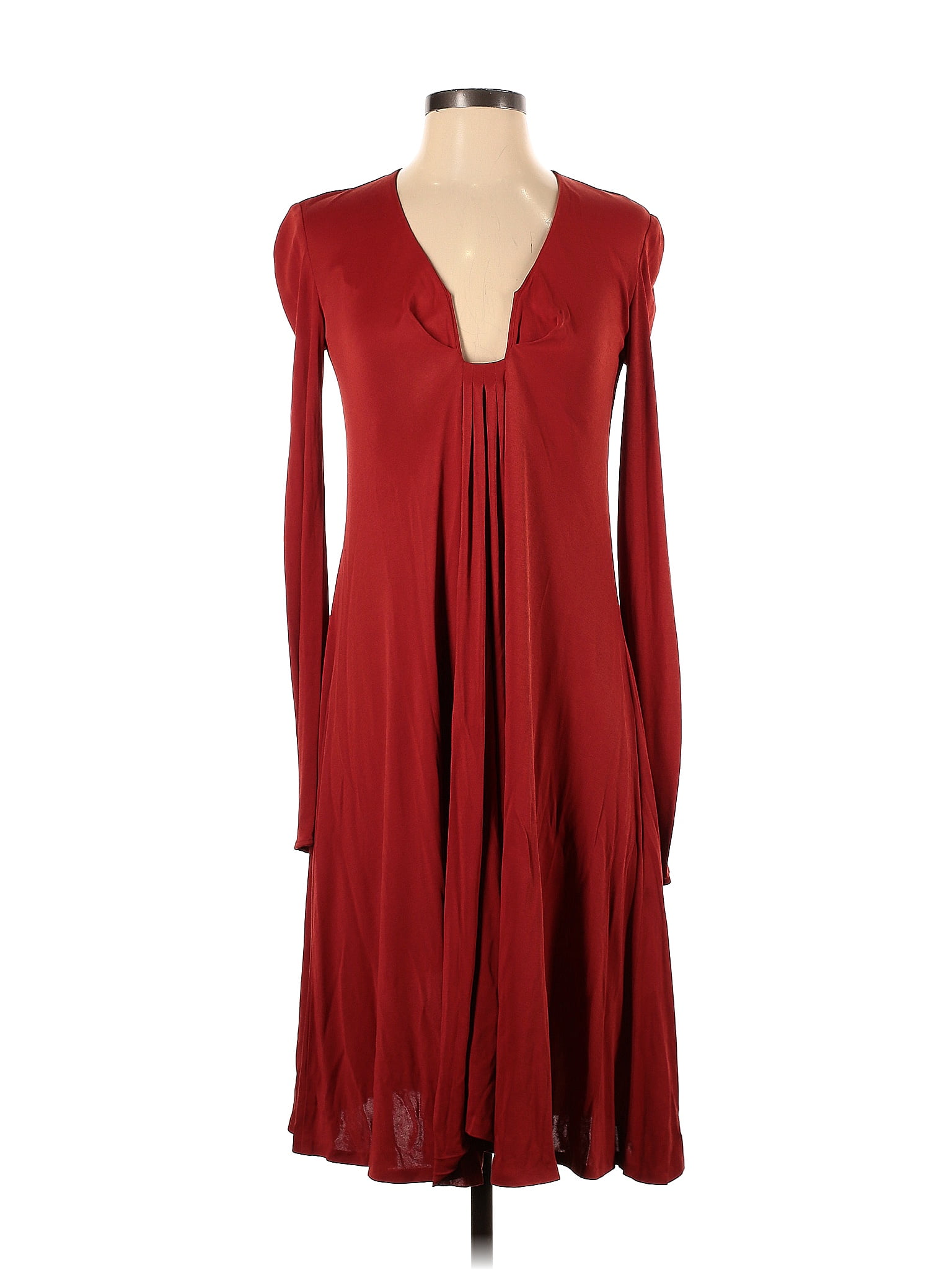 Gucci Solid Burgundy Casual Dress Size 40 (IT) - 90% off | thredUP