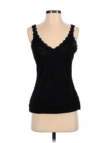 White House Black Market Solid Black Tank Top Size S - 45% off