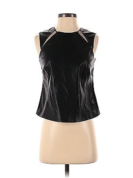 KF/KaufmanFranco Collective Leather Cutout Sleeveless Top (view 1)