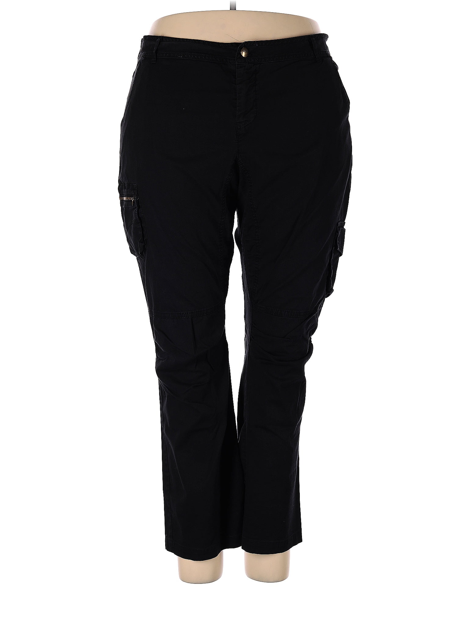 xcvi-solid-black-cargo-pants-size-18-plus-70-off-thredup