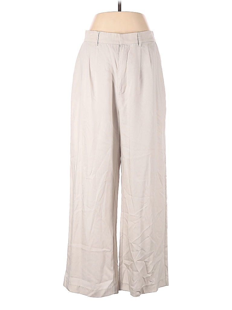 Abercrombie & Fitch 100% Lyocell Solid Ivory Casual Pants Size M - 61% ...