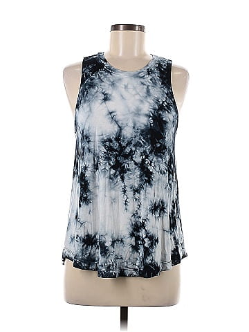 American Eagle Outfitters Tie-dye Multi Color Blue Sleeveless T