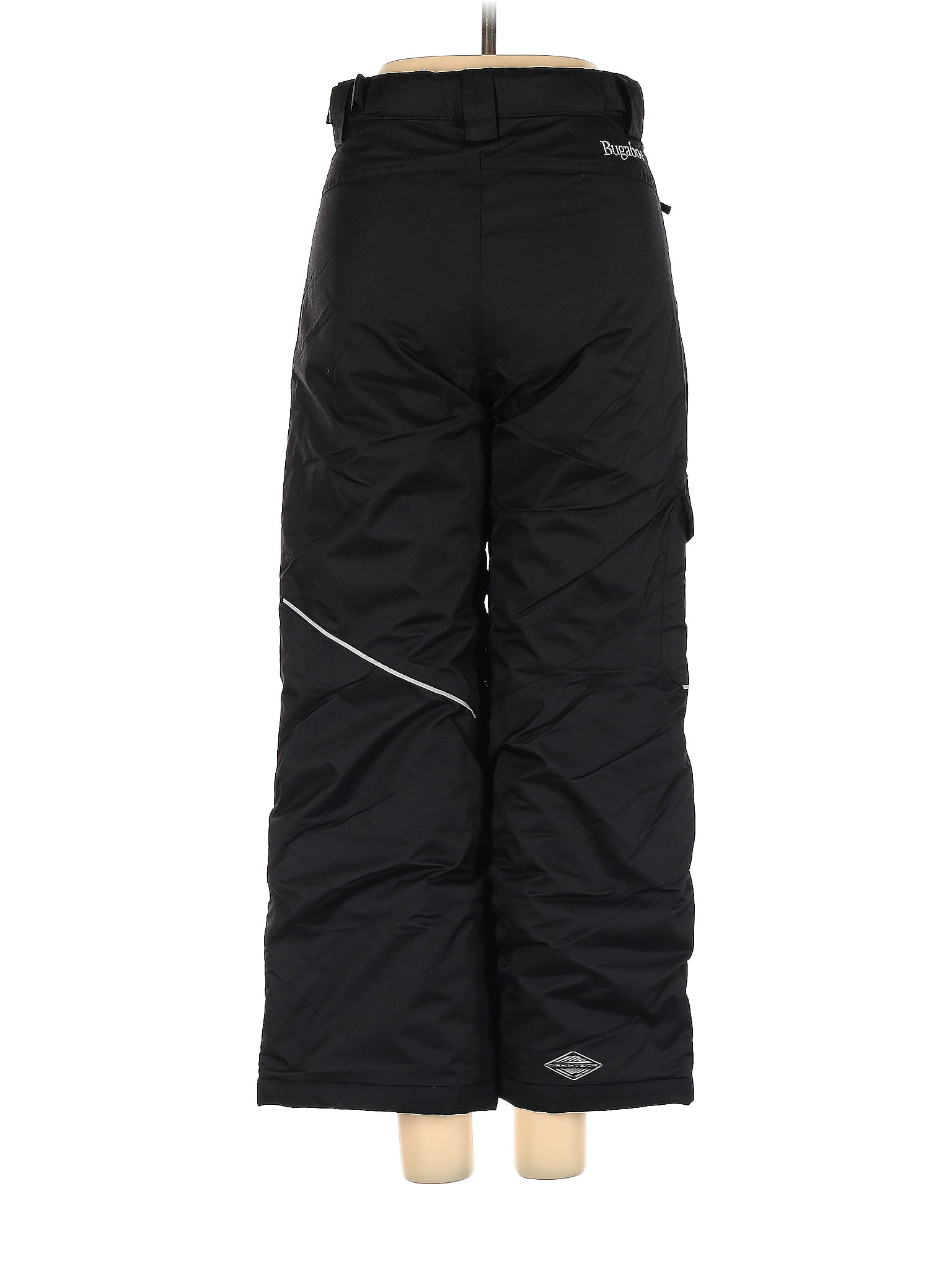 Columbia 100% Nylon Solid Black Snow Pants Size M - 75% off