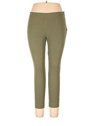 A New Day Solid Green Leggings Size 10 - 43% off