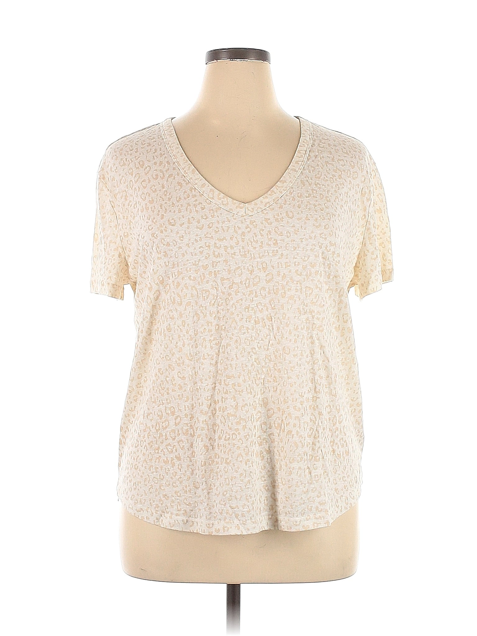 Gap Ivory Short Sleeve Blouse Size XL - 69% off | thredUP