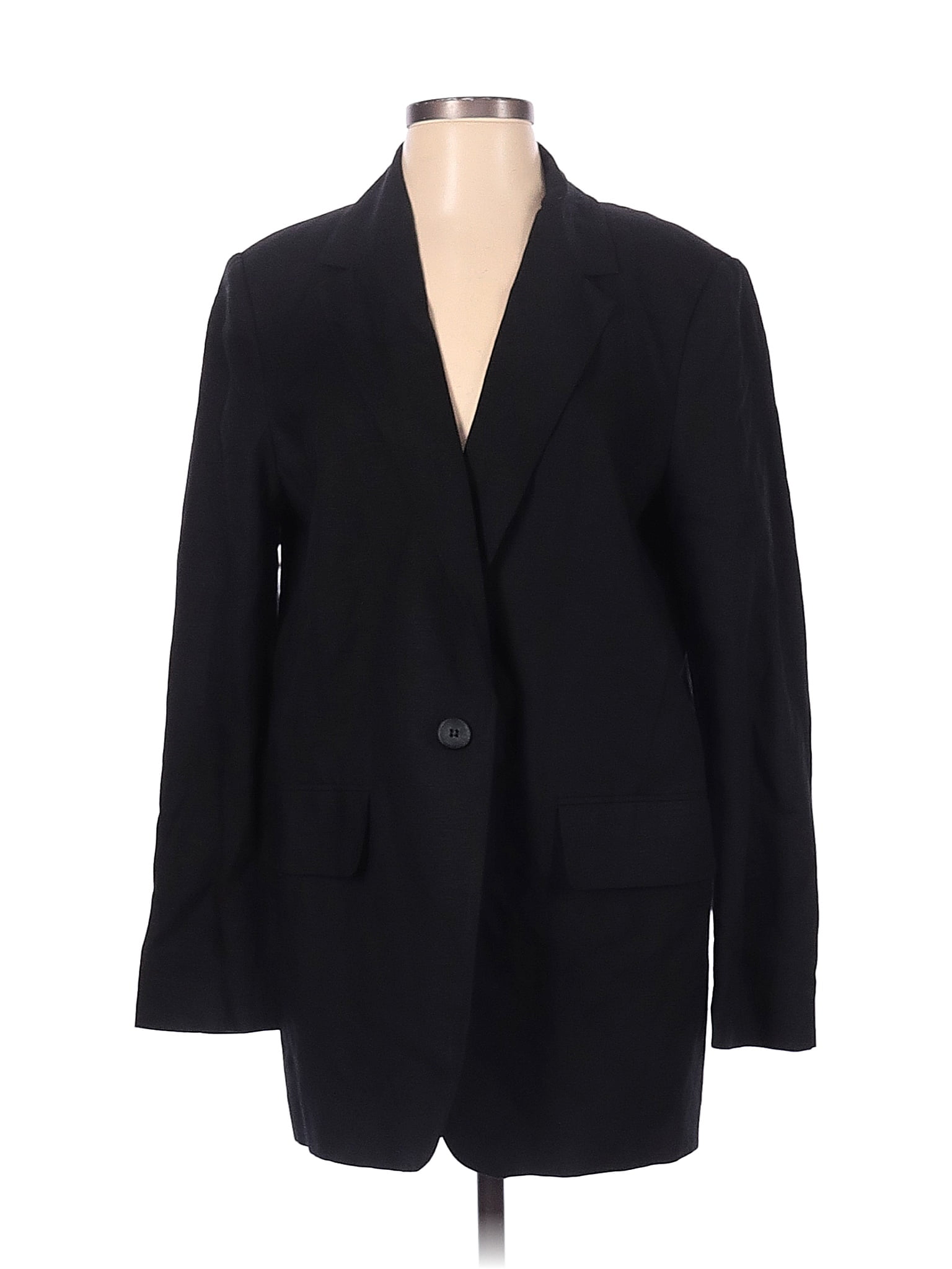 Handm Solid Black Blazer Size S 43 Off Thredup