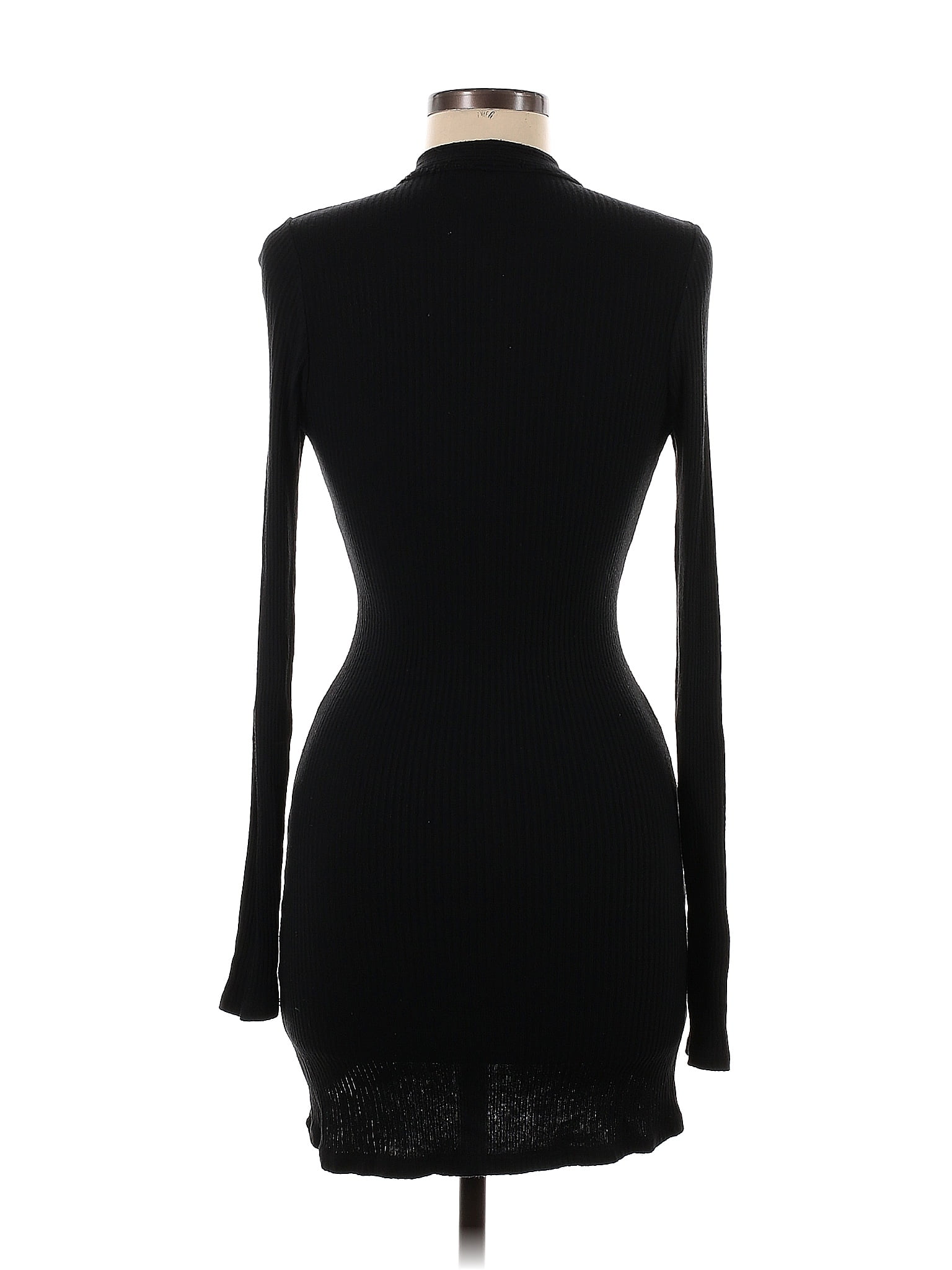 Brandy Melville Solid Black Casual Dress One Size - 50% off