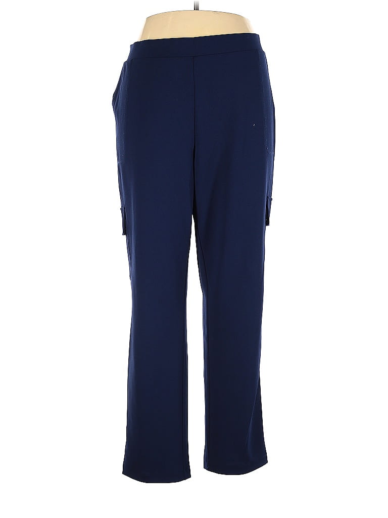 Lisa Rinna Polka Dots Navy Blue Casual Pants Size XL - 73% off | thredUP
