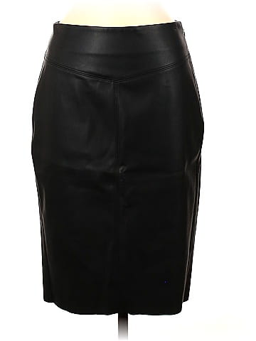 Express black leather on sale skirt