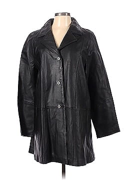 Centigrade leather trench outlet coat