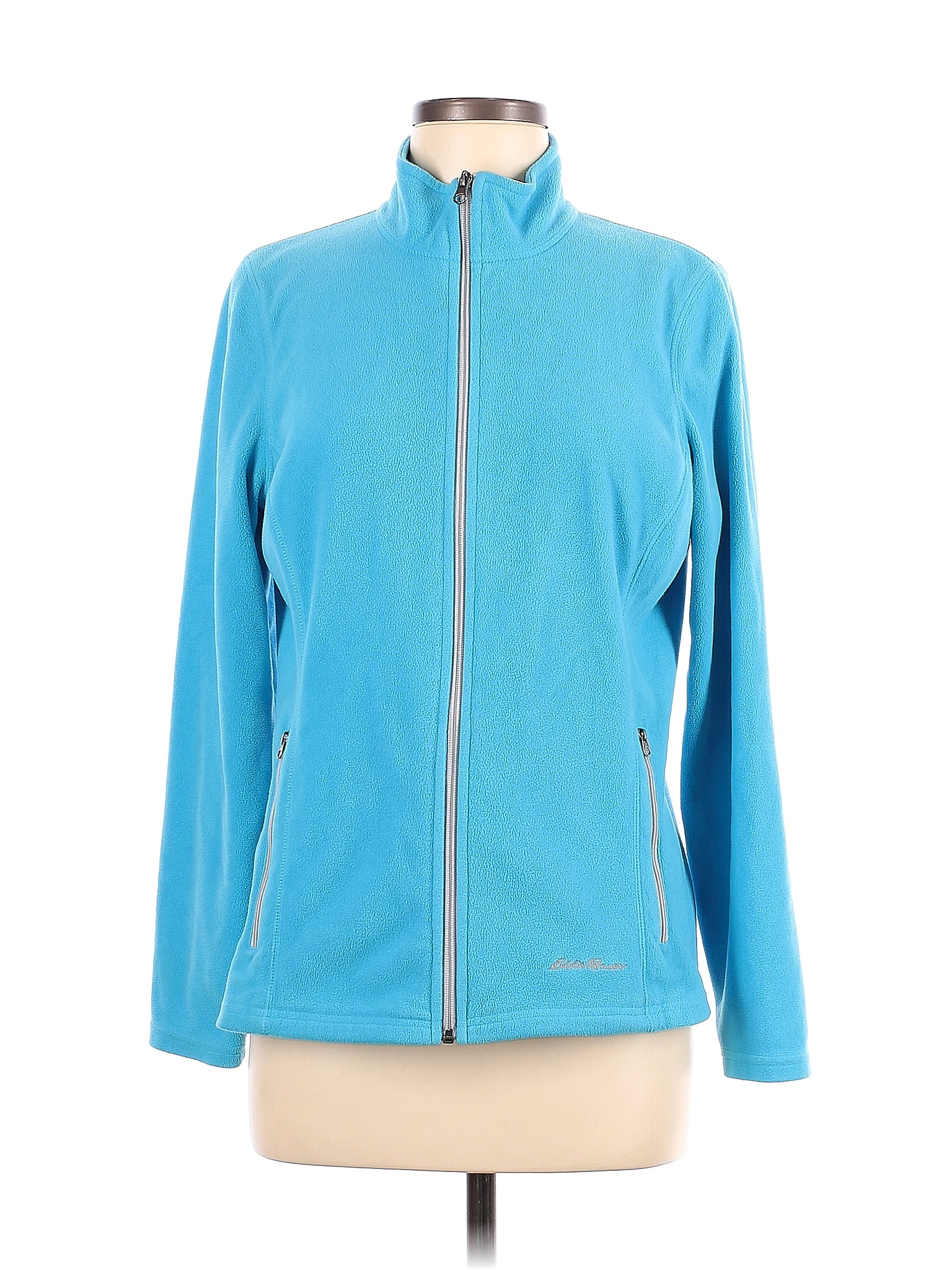 Eddie Bauer 100 Polyester Blue Track Jacket Size M 62 off thredUP