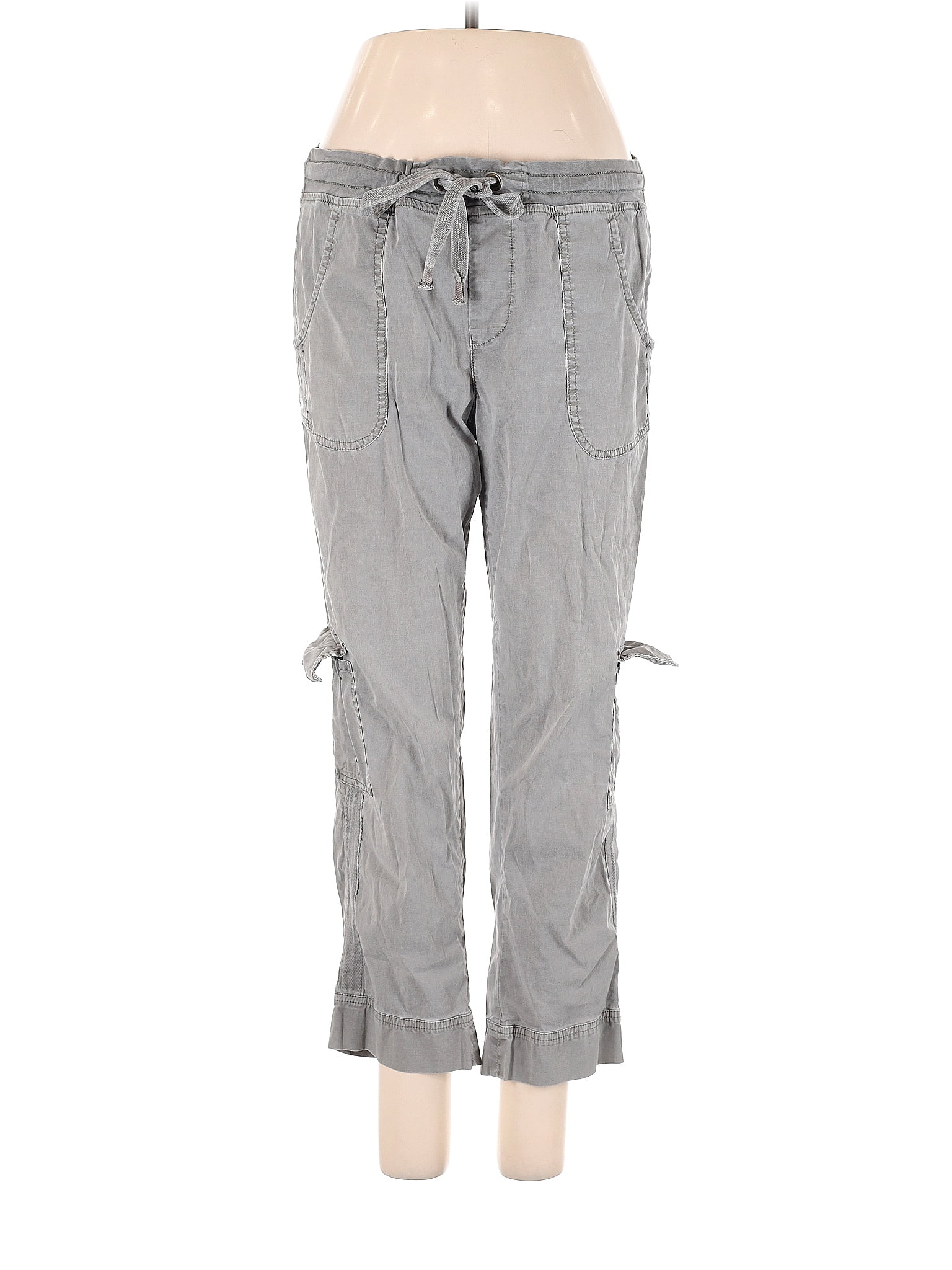 XCVI Solid Gray Cargo Pants Size M - 78% off | ThredUp