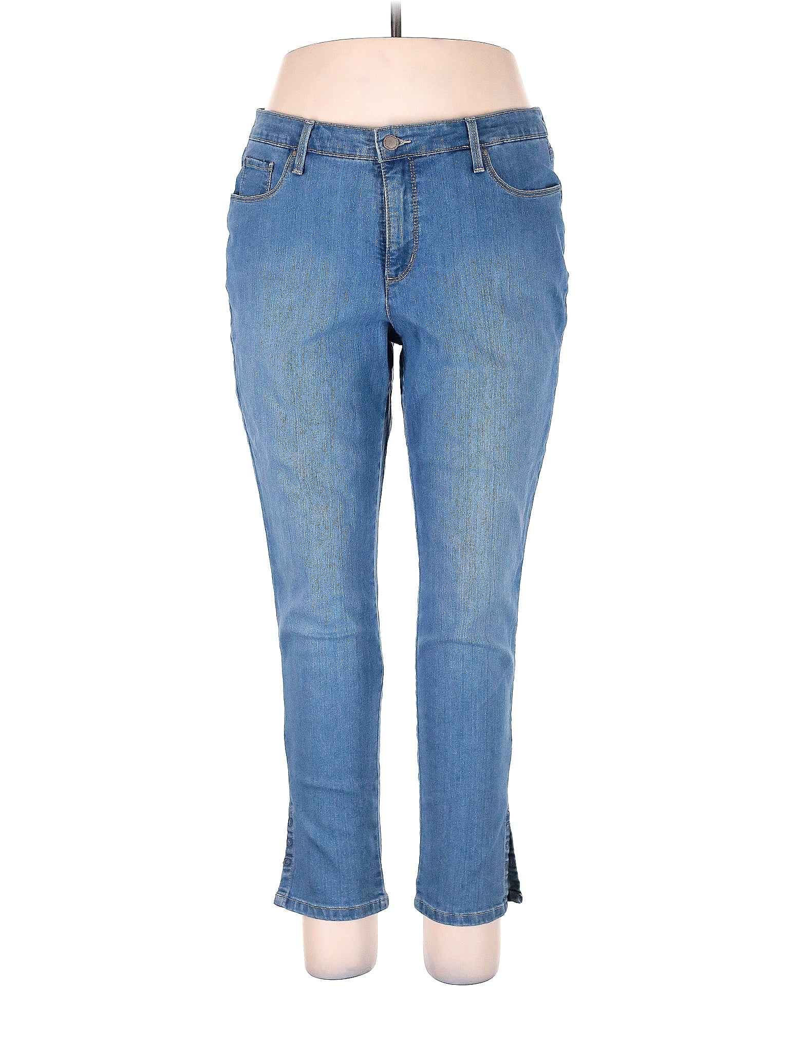 Charter Club Solid Blue Jeans Size 16 - 68% off | thredUP