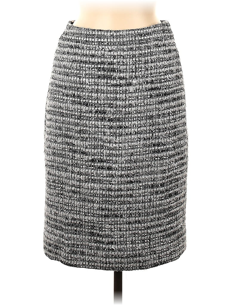 J.Crew Collection Tweed Multi Color Gray Casual Skirt Size 6 - 80% off ...