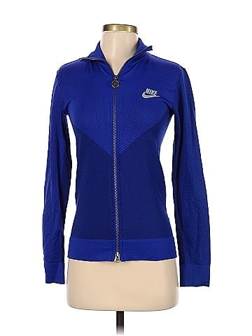 Nike Color Block Solid Blue Track Jacket Size S - 61% off | thredUP