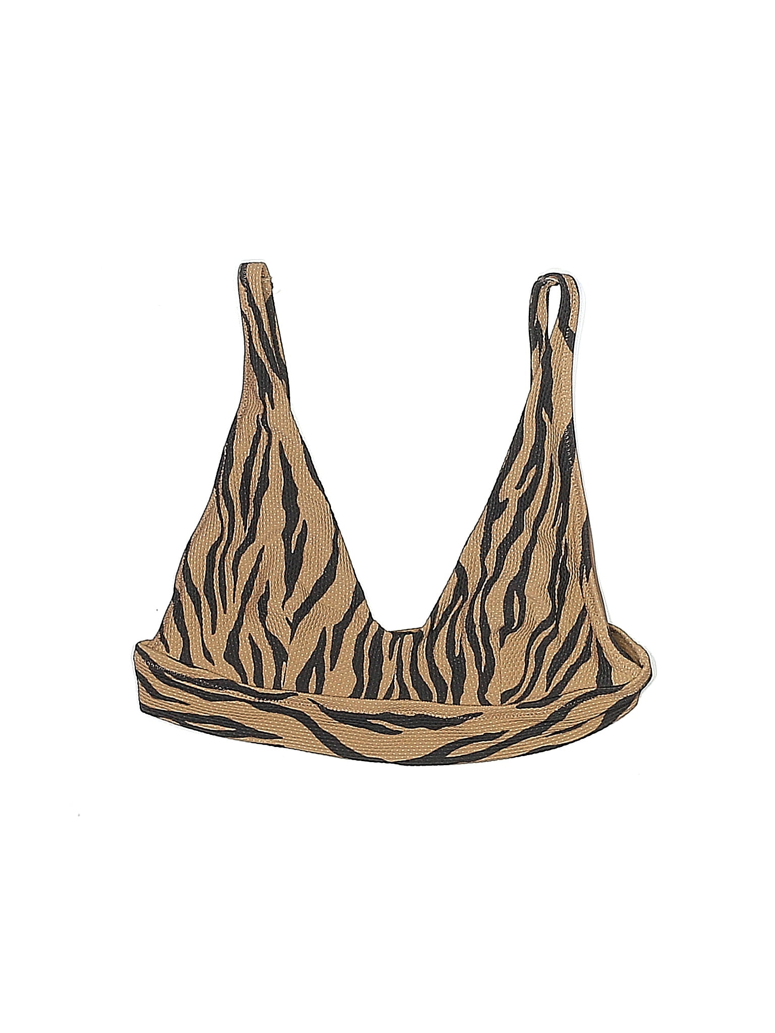 Aerie Zebra Print Multi Color Tan Swimsuit Top Size S 56 off thredUP