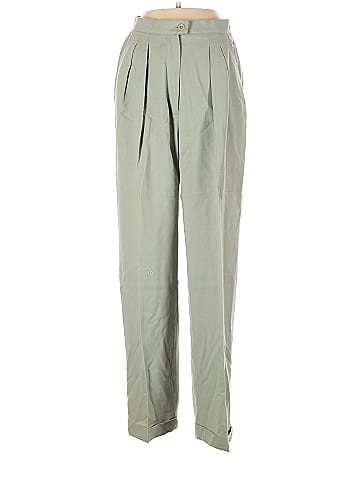 Petite Solid Trouser Pants