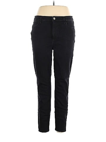 Talbots Solid Black Jeans Size 14 - 77% off