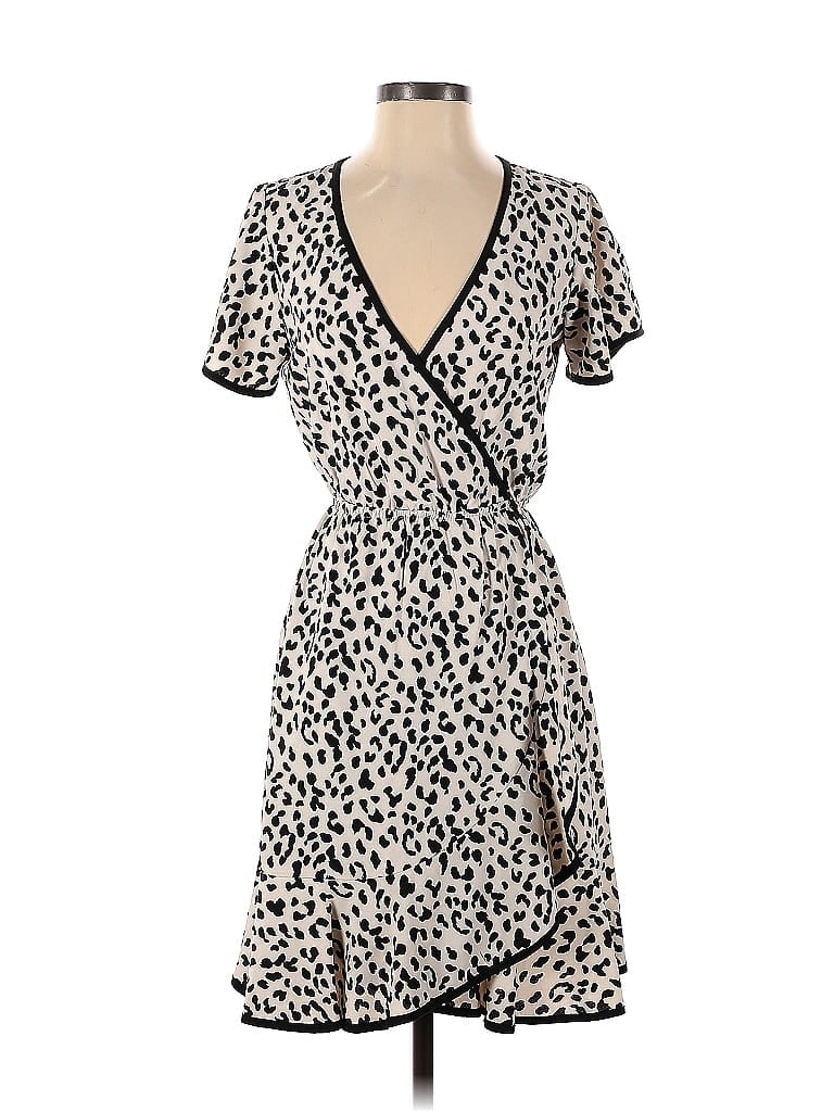 Pre-owned Slate & Willow Casual Dress In White