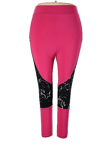 Pop Fit Pink Active Pants Size 4X (Plus) - 64% off