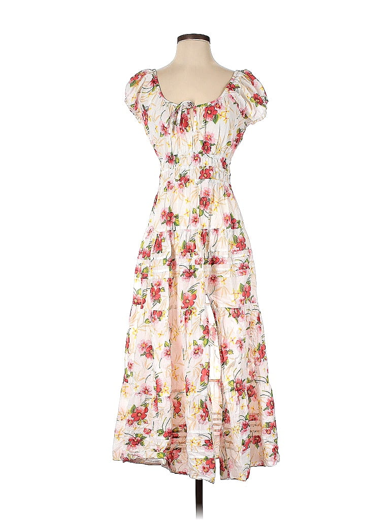 LoveShackFancy 100% Cotton Floral White Casual Dress Size S - 68% off ...