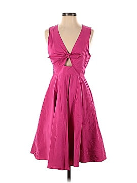 Slate & Willow Hot Pink Poplin Dress (view 1)