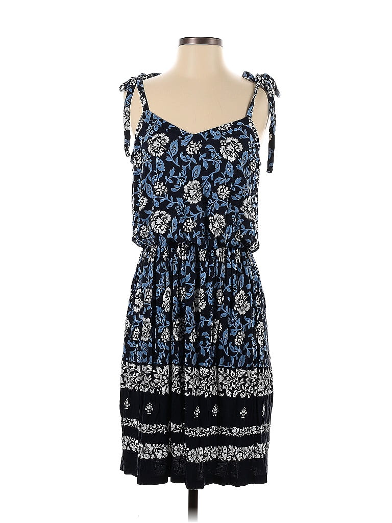 Ann Taylor LOFT Multi Color Blue Casual Dress Size M - 70% off | ThredUp