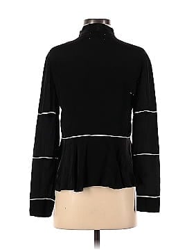 Nicole Miller Solid Piping Tie Blouse (view 2)