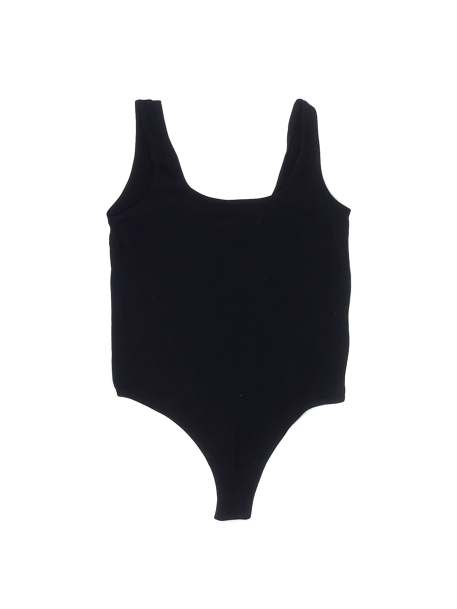 colsie Solid Black Bodysuit Size XL 40 off thredUP