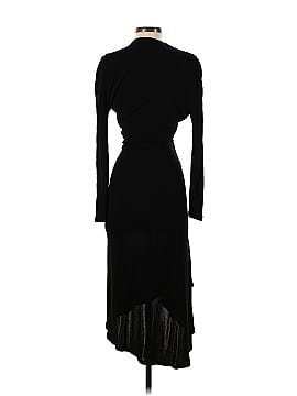 Atlein Black Long Sleeve Ruched Dress (view 2)