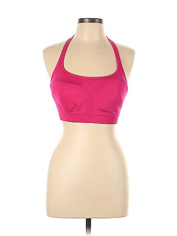 New Balance Color Block Pink Sports Bra Size L - 72% off