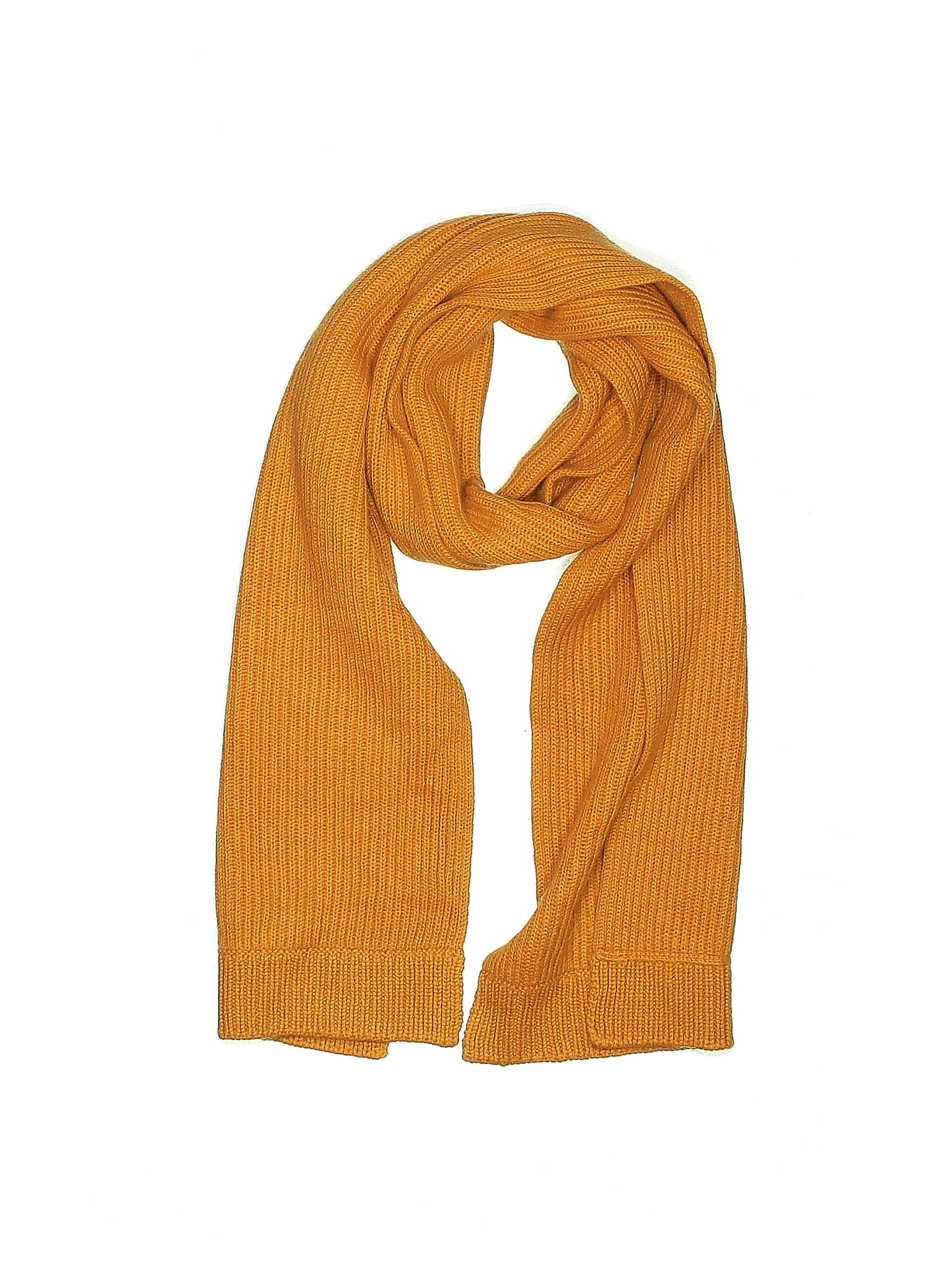 Agnes B. 100% Cashmere Solid Yellow Cashmere Scarf One Size - 56% off