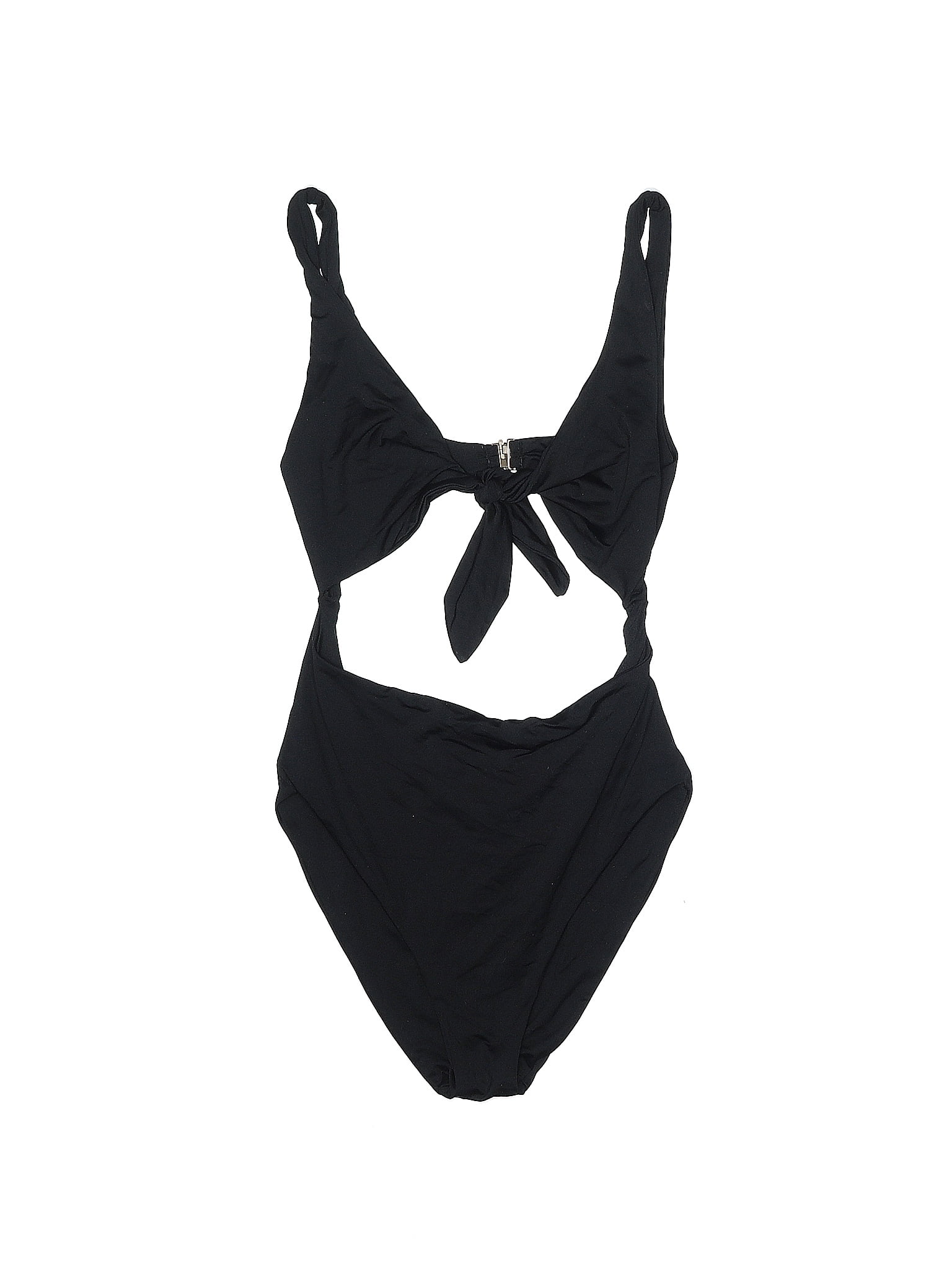 Zara Solid Black One Piece Swimsuit Size M 41 Off Thredup 1385