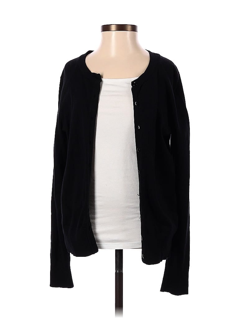 Charter Club Color Block Solid Black Cardigan Size S - 71% off | thredUP