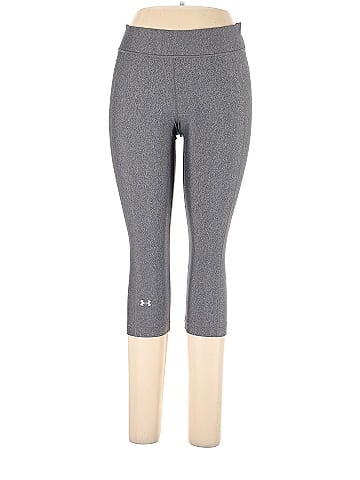 Under Armour Solid Gray Leggings Size L - 50% off