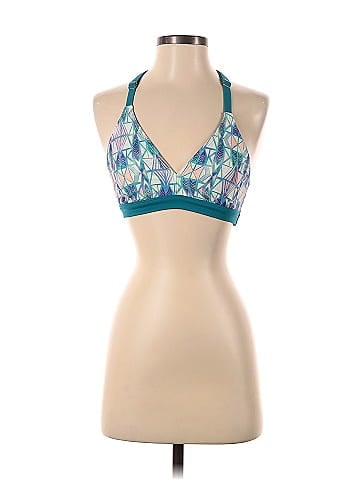 Title Nine Color Block Teal Sports Bra Size XS - 58% off