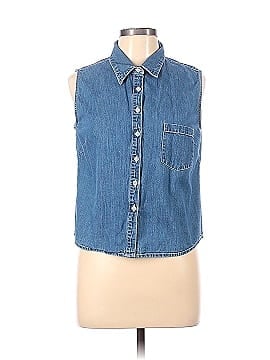 Arizona Jean Company Sleeveless Button-Down Shirt (view 1)