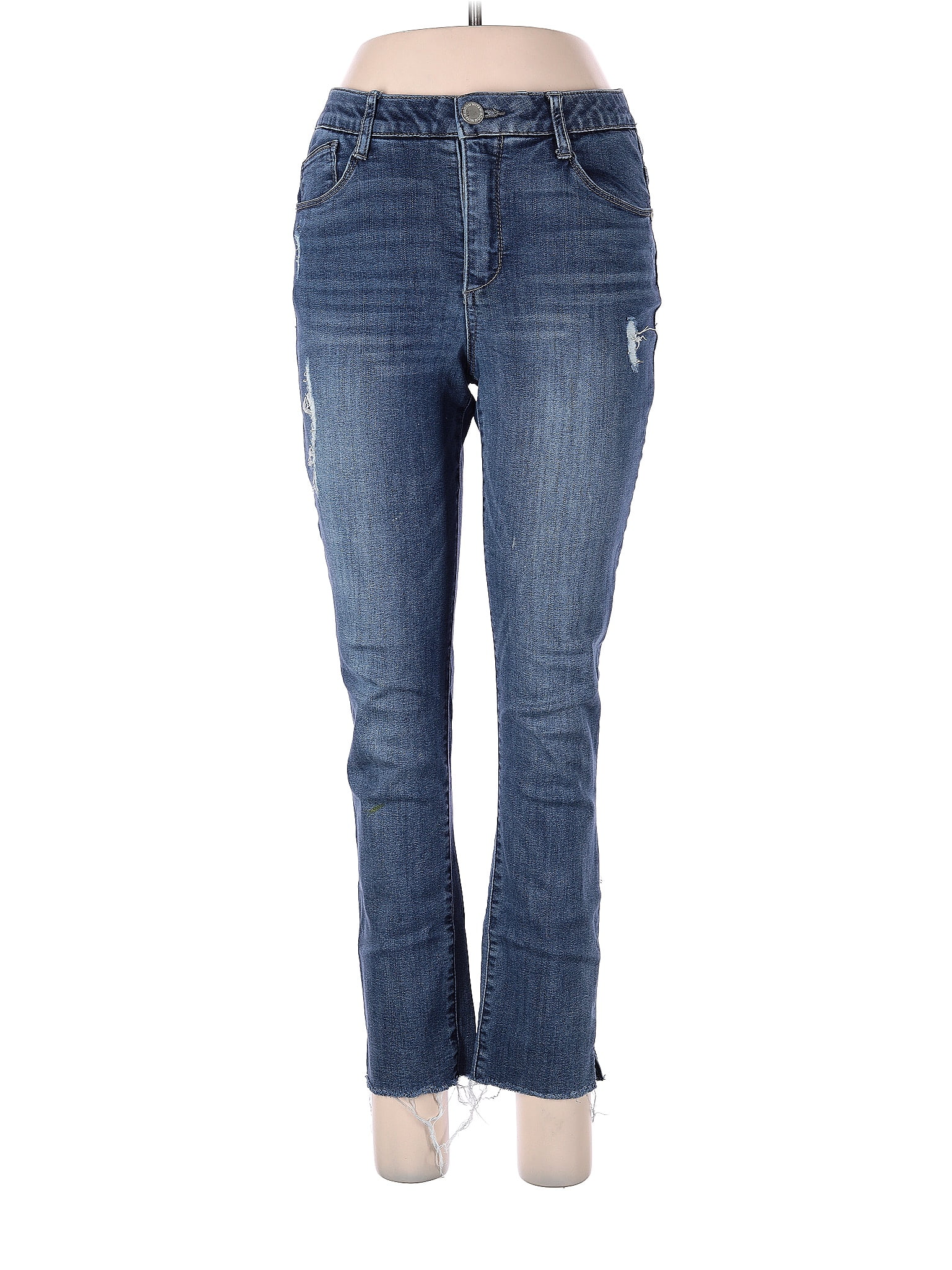 Wit & Wisdom Solid Blue Jeans Size 6 - 70% off | thredUP