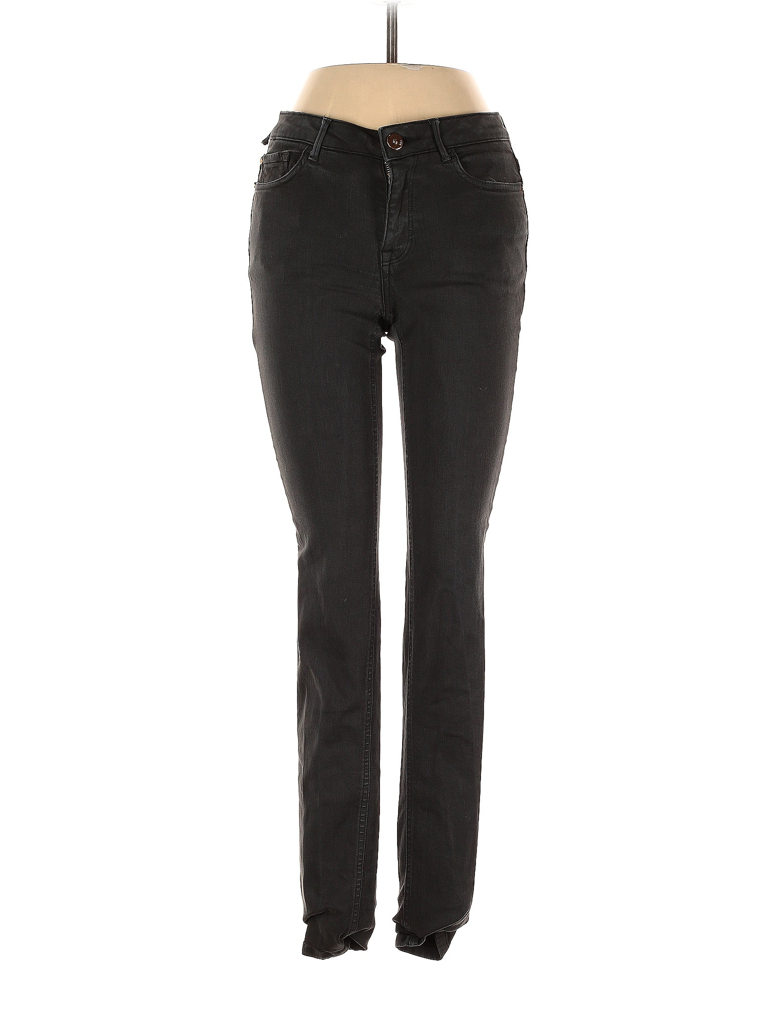 Zara Basic Solid Black Velour Pants Size 2 - 47% off | thredUP