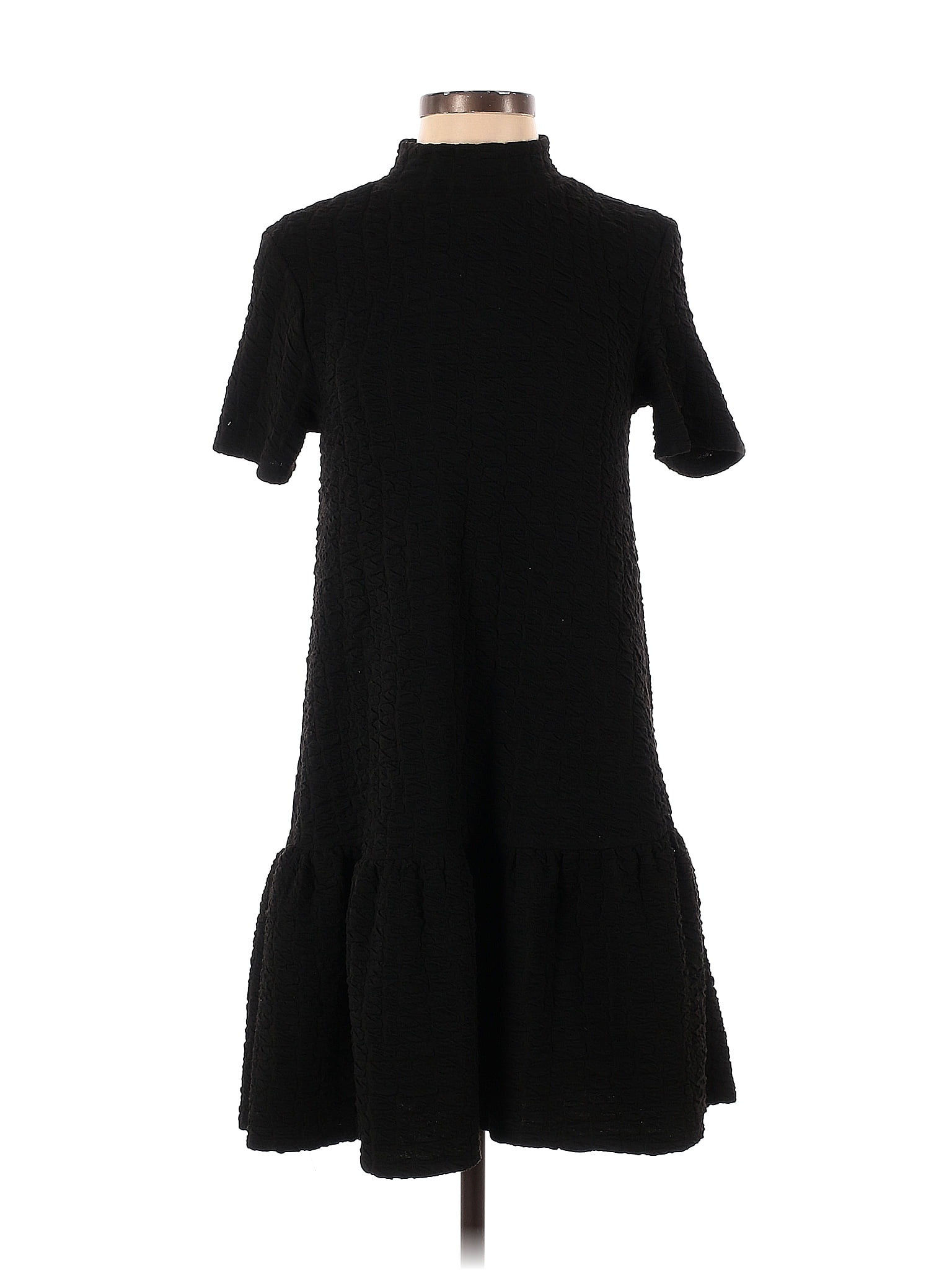 Zara Solid Black Casual Dress Size S 51 Off Thredup