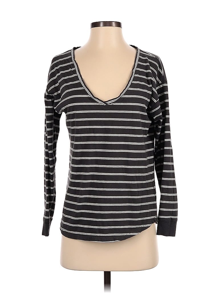 Pre-owned Madewell Long Sleeve T-shirt In Gray