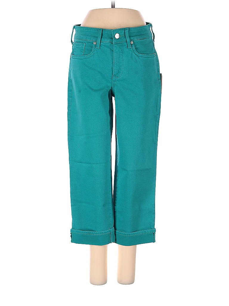 NYDJ Solid Teal Jeans Size 0 - 78% off | ThredUp