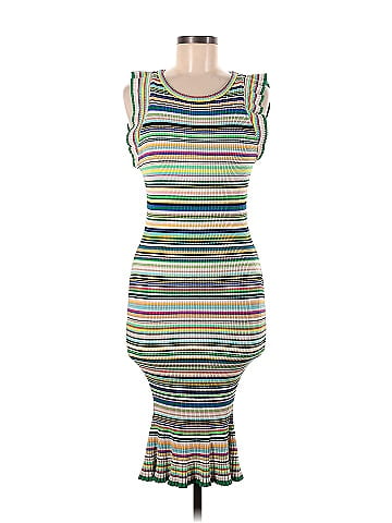 Stripe Off Shoulder Dress by Trina Trina Turk - Rent Clothes with