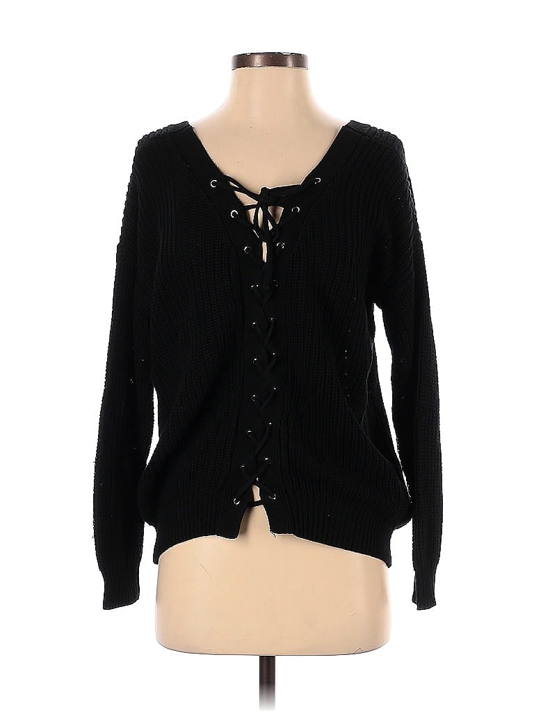 LOVE X DESIGN Black Pullover Sweater Size S - photo 1