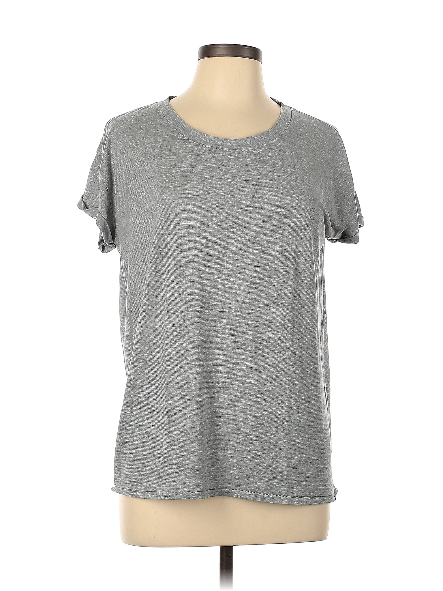 PrAna Gray Short Sleeve T-Shirt Size L - 42% off | thredUP