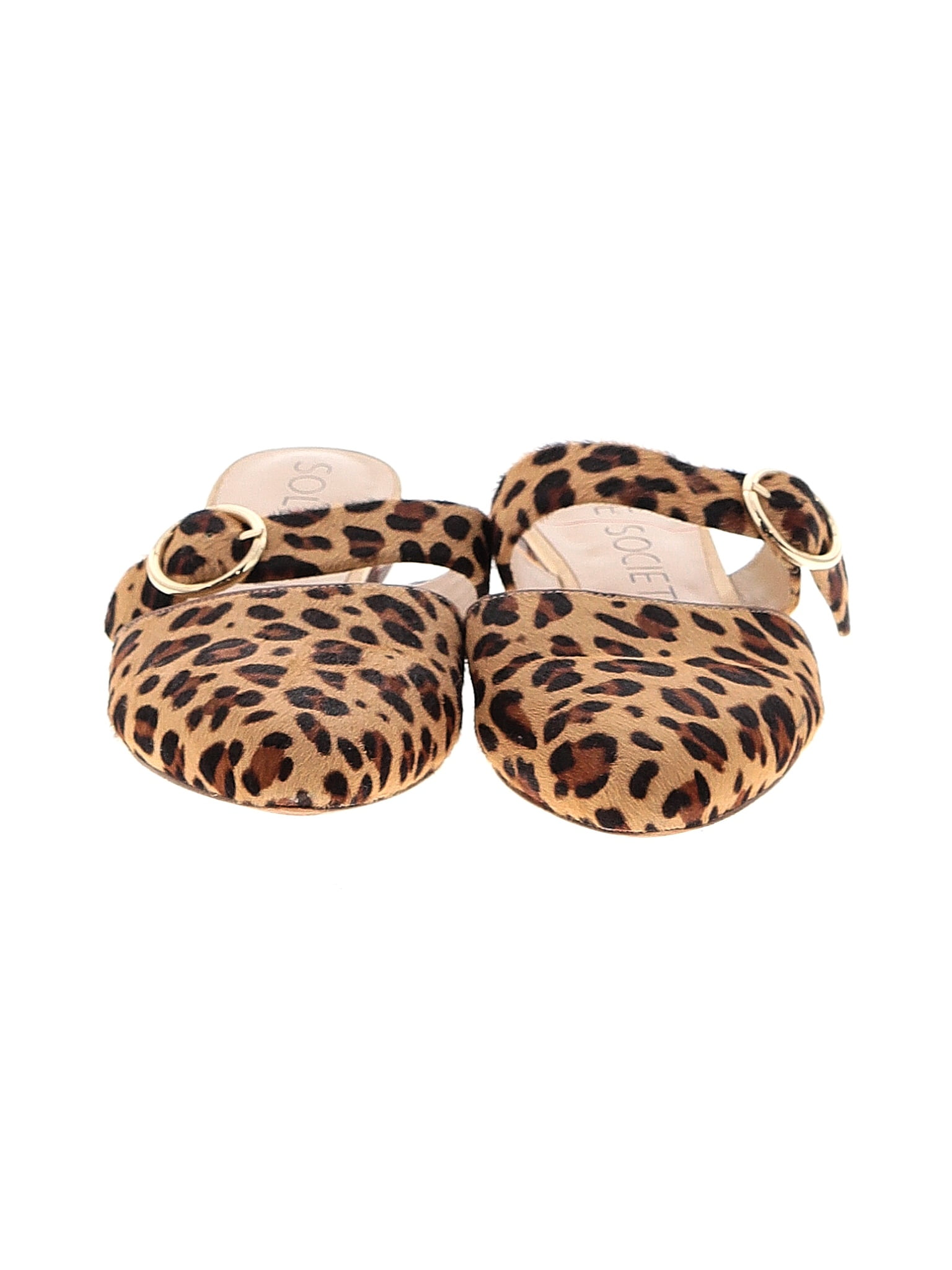 Sole society cheap leopard mules