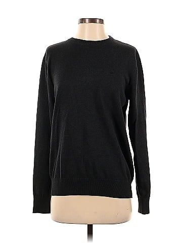 Tom Tailor Black Sweater Solid Block Baumwolle off thredUP Color 56% | Size Pullover 100% M 