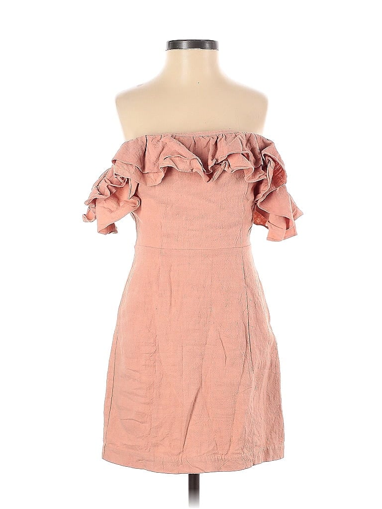 Saylor 100% Linen Pink Cocktail Dress Size XS - photo 1