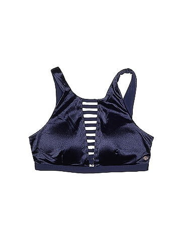 Calia by Carrie Underwood Solid Navy Blue Swimsuit Top Size S - 43